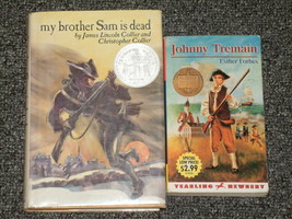 Johnny Tremain and my brother Sam is dead Newbery books - $2.00