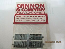 Cannon & Company # FS-1301 Inertial Filter Screens EMD GP/SD Units HO-Scale image 4