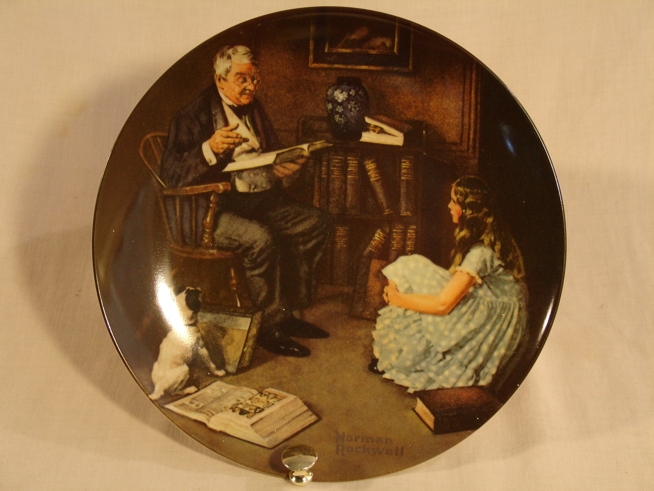 Norman Rockwell "The Storyteller" Collector Plate Plates & Chargers