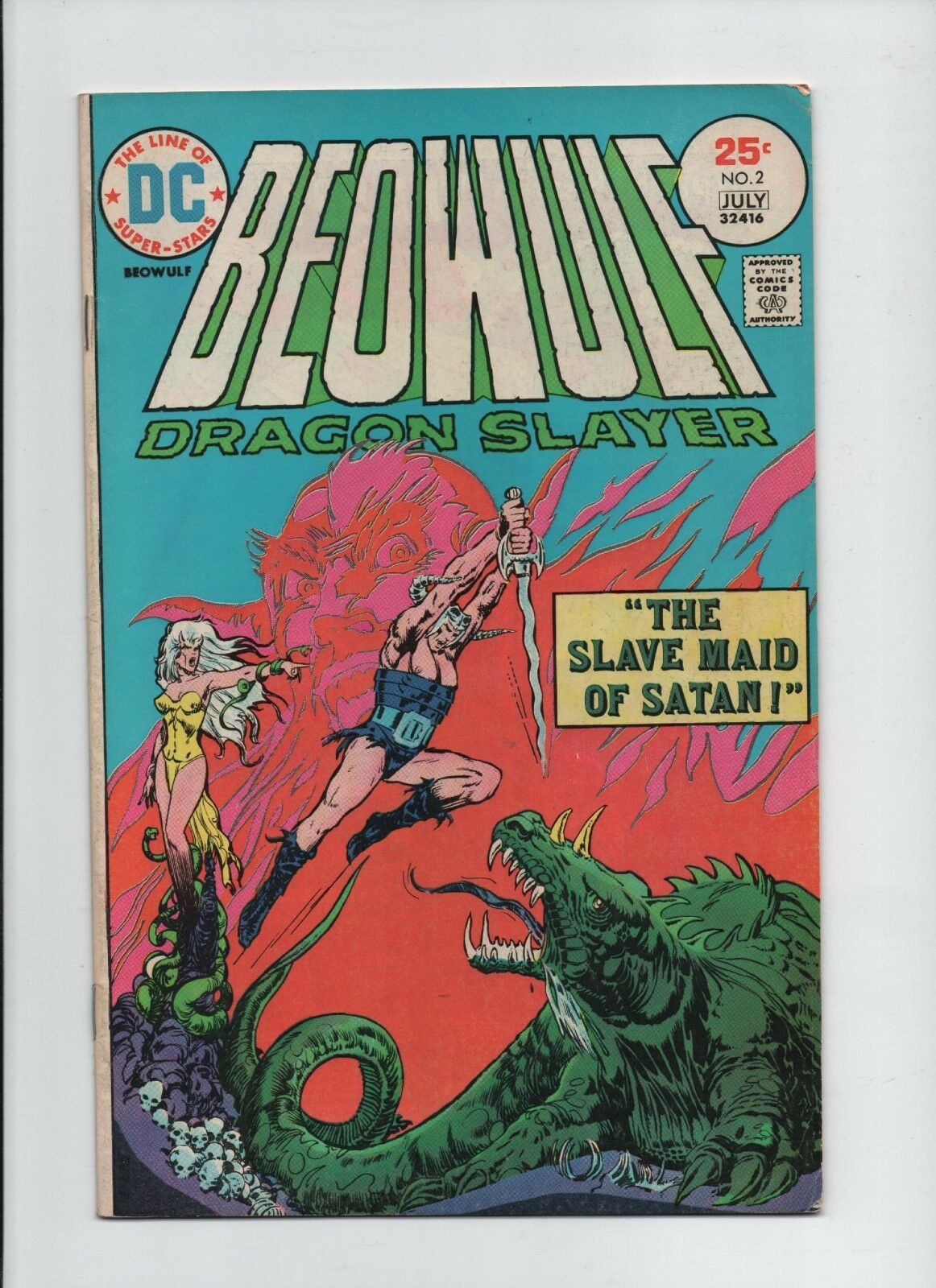 Beowulf: Dragon Slayer  #2 - July 1975 - DC Comics - The Slave Maid of Satan. - $1.37