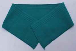Rugby Knit Shirt Collar Turquoise Self-Finished Hemmed Ribbed Trim M515.06 - $3.97