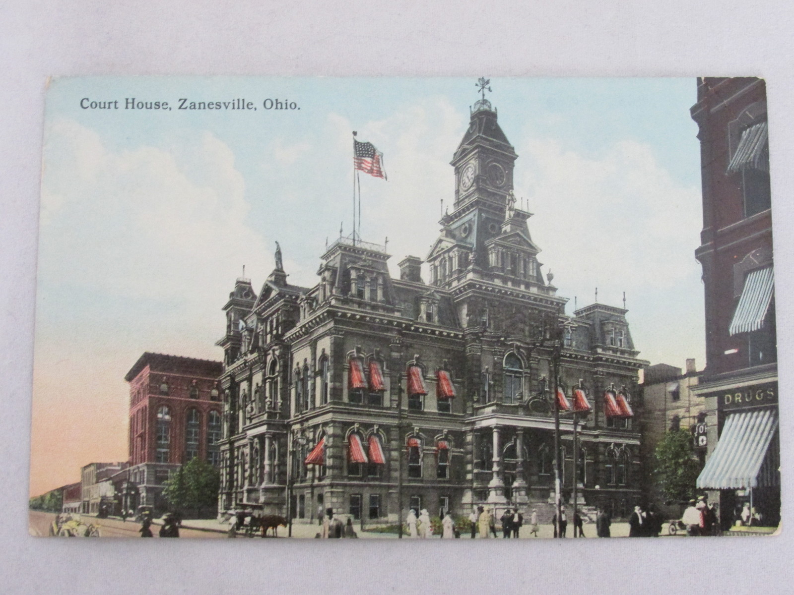 Early 1900s Era Zanesville, Ohio Postcards Dam, Buildings & Bridge