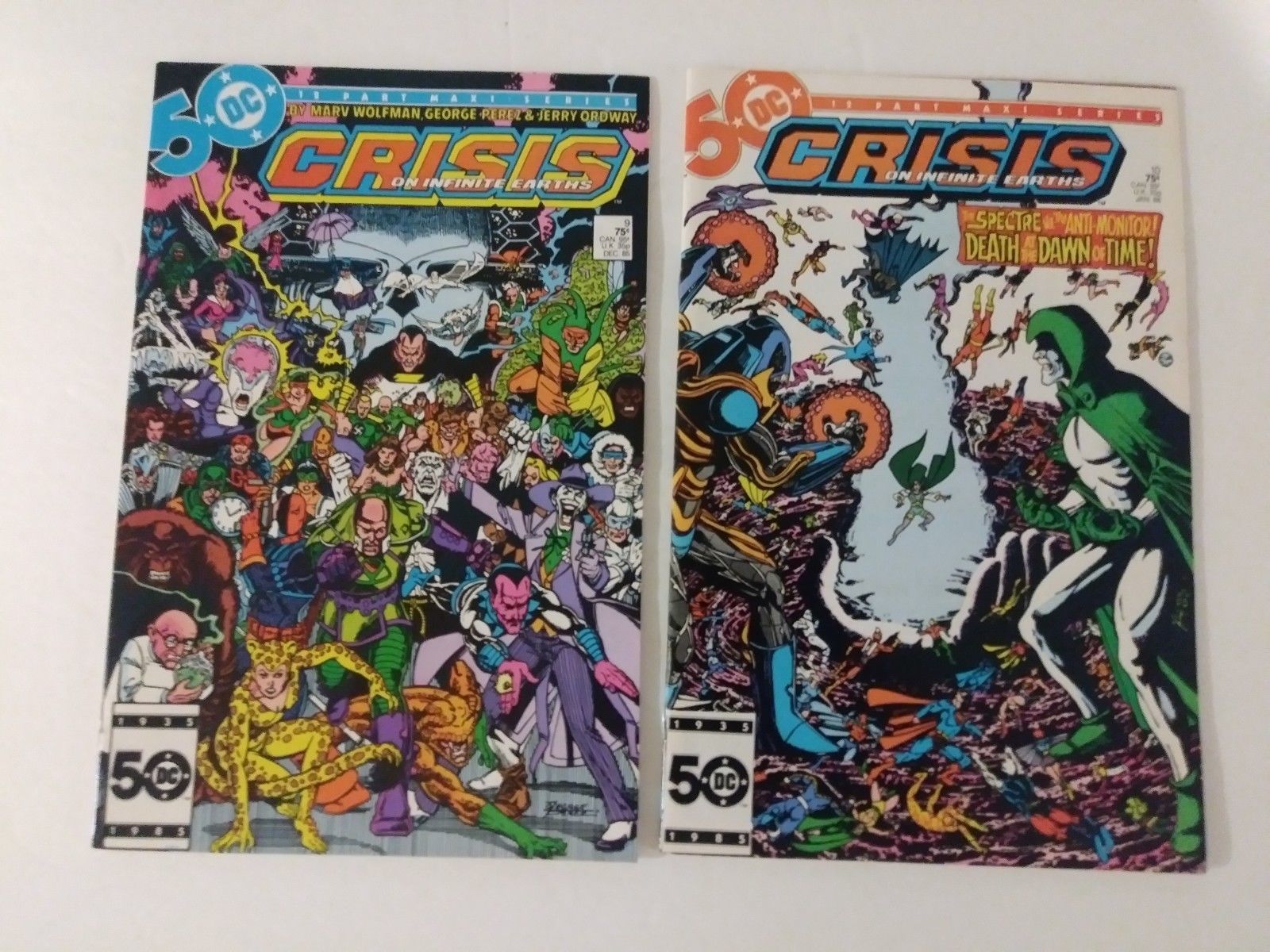 DC Comics Crisis On Infinite Earths Complete Maxi Series Full Set of 12 ...