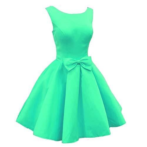 Lemai Plus Size Scoop Neck Short Prom Homecoming Cocktail Dresseses Mint Green U
