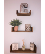 Floating Shelves Wall Mounted, Solid Wood Wall Shelves, Carbonized  - $79.99