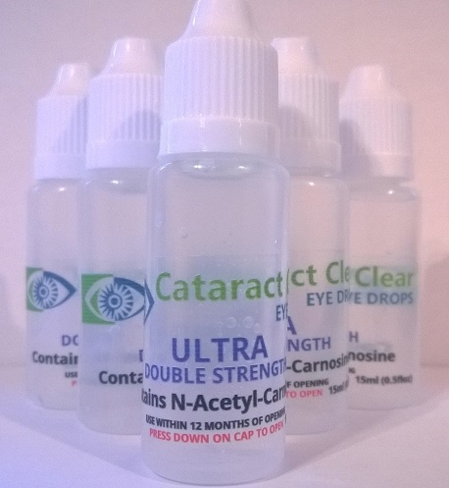 Cataract Clear eye drops 2 N.A.C. Gentle but effective. Proven on
