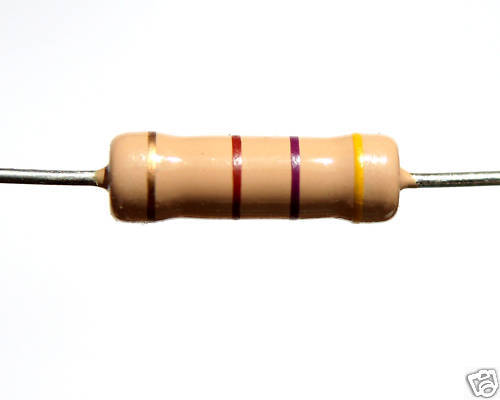 50pcs Royal Ohm  Resistor 470 ohm 1 watt, 5%
