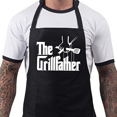 BBQ Apron Funny Grill Aprons for Men The Grillfather Men’s Grilling ...