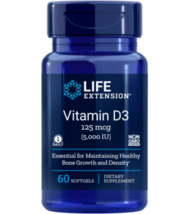 Life Extension Vitamin D3 125 mcg (5,000 Iu) 60 Sgels - $28.86