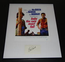 Lee Remick Signed Framed 16x20 Baby the Rain Must Fall Poster Display