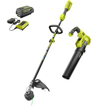 RYOBI 40V Cordless Battery Attachment Capable String Trimmer and Leaf Bl... - $299.99