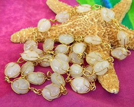 Vintage wire wrapped quartz gemstone necklace lapidary thumb200