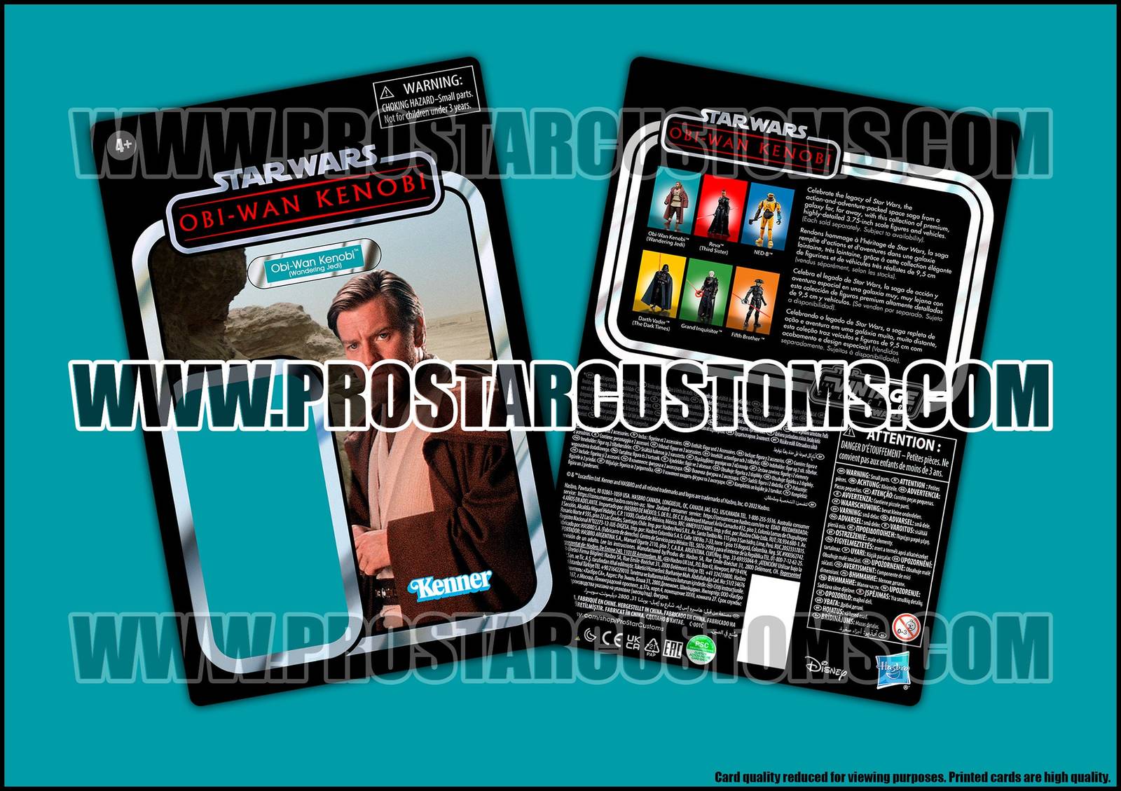 Custom STAR WARS Obi-Wan Kenobi - Obi-Wan Kenobi Inspired Card Back