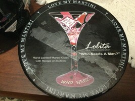 New In Box Lolita Martini Glass Who Needs a Man Female Power 7 oz Hand P... - $19.79