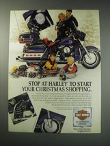 1991 Harley-Davidson Motorcycles and Accessories Ad - Stop at Harley to start  - $14.99