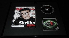 Skrillex 16x20 Framed 2014 Rolling Stone Magazine & Scary Monsters CD Set