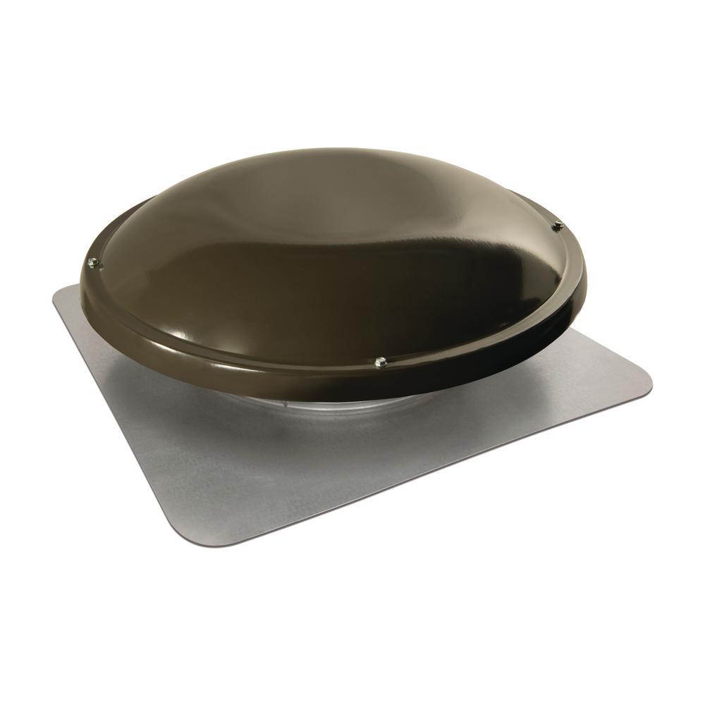 Power Attic Fan 1000 CFM Adjustable Thermostat Roof Mount Weathered