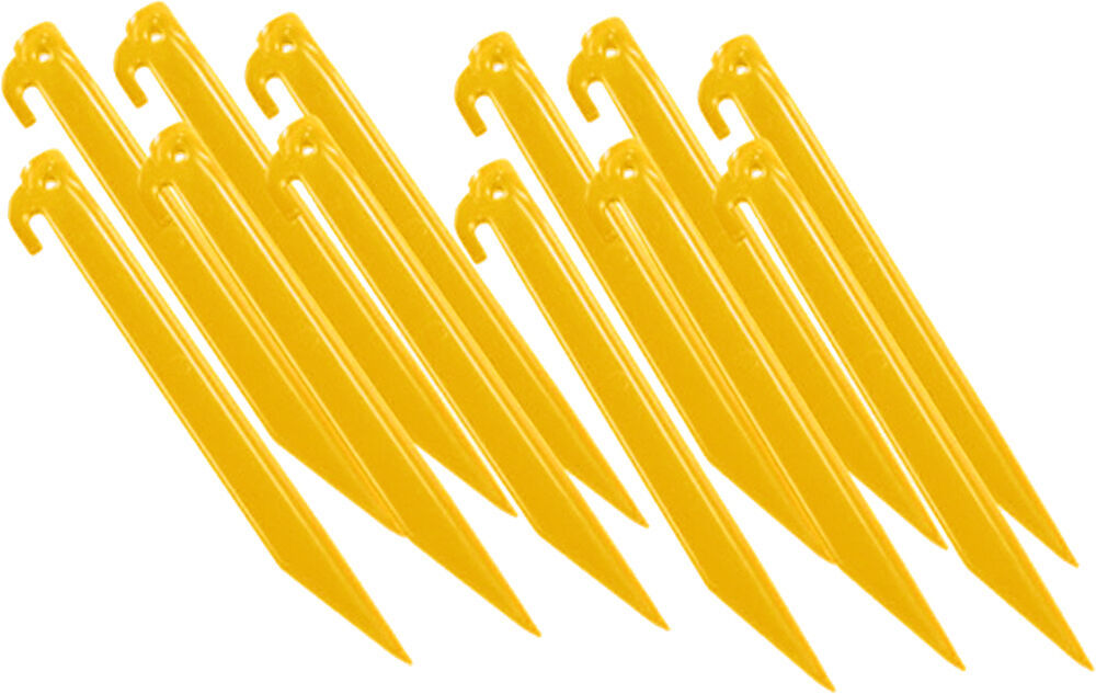 12 Pack Yellow Tent Stakes 9