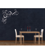 Corner Swirl Flourish - Vinyl Wall Art Decal - $32.00