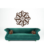 Retro Medallion of Swirls -Vinyl Wall Art Decal - $34.00