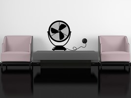 Table Fan - Vinyl Wall Art Decal - $22.00
