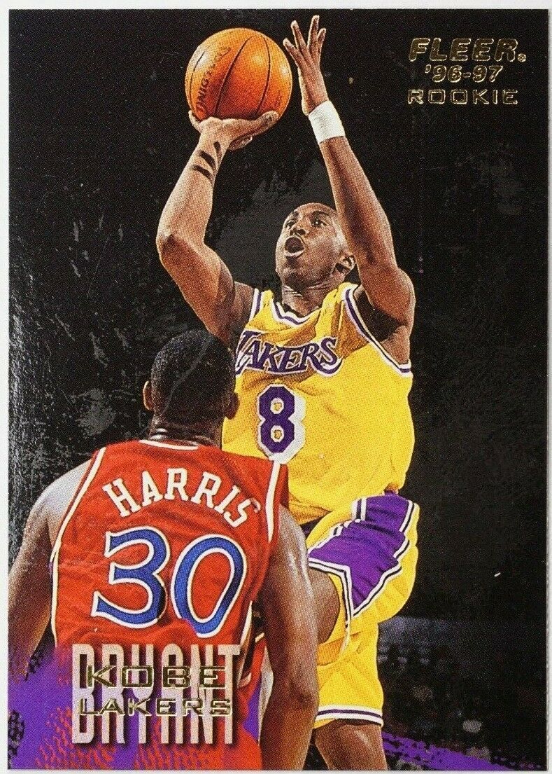 1996-97 KOBE BRYANT FLEER ROOKIE CARD RC #203 RARE MINT CONDITION (DR) - Basketball Cards