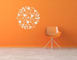 Floral Vine Medallion -  Vinyl Wall Art Accents - $36.00