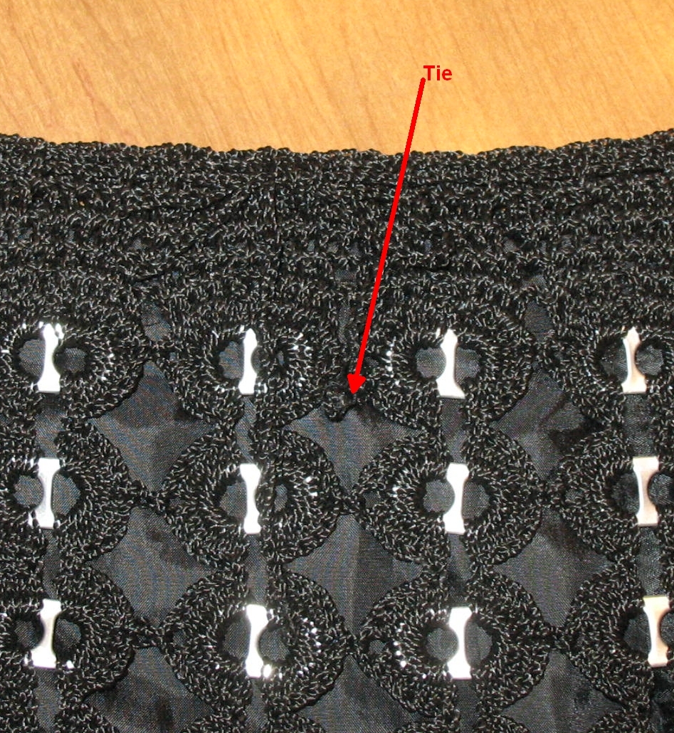 S XS Upcycled Pop Top Crocheted Mini Skirt Black Hand Made Skirts