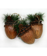 Set of 3 Acorn Ornaments for Your Christmas Tree - $14.95