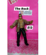 WWE The Rock in cheetah shirt wrestling action figure!  - $12.00