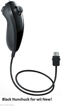 Black Nunchuck Wiimote Remote Controller for Nintendo Wii Game system New - $14.72