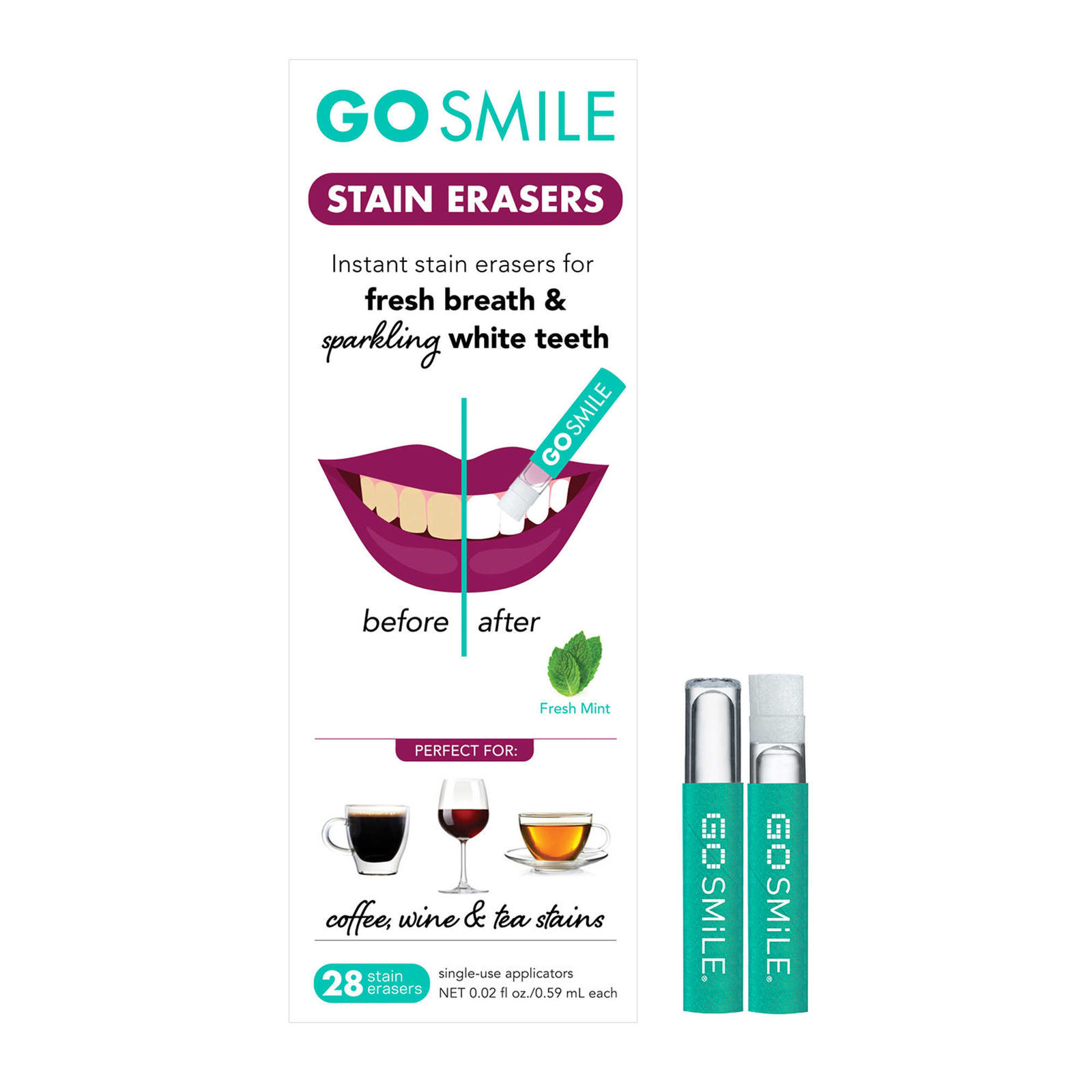 Go Smile Super White Snap Packs Teeth Whitening System with Stain