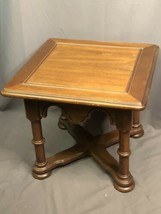 Drexel Solid Wood Side Table Vintage Country Estate Made In USA - $197.99