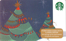 Starbucks 2015 Christmas Tree Lights Collectible Gift Card New No Value - $2.99