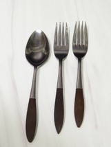 3 Pcs Ekco Eterna Canoe Muffin Tablespoon 2 Forks - $23.76