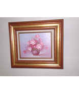 Framed, Ready to Hang, Beautiful  Robert Cox Original Oil Floral Paintin... - $60.00