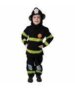DELUXE FIRE FIGHTER SET FIREMAN CHILD HALLOWEEN COSTUME BOYS SIZE MEDIUM... - $25.13