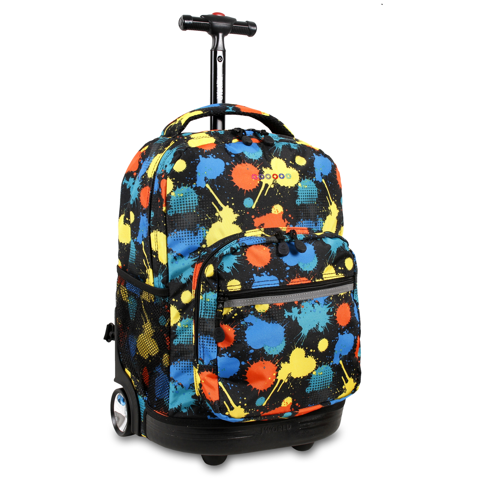 J World Sunrise Rolling Backpack 18 Inch Kids School Book-Bag Wheeled ...