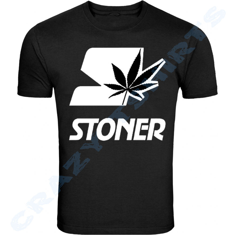 White Marijuana Leaf American Tee Stoner Joint Weed 420 T-Shirt Adult size S-5XL