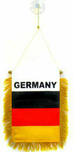 Wholesale lot 3 German Germany Mini Flag 4"x6" Window Banner w/ suction cup - $9.88