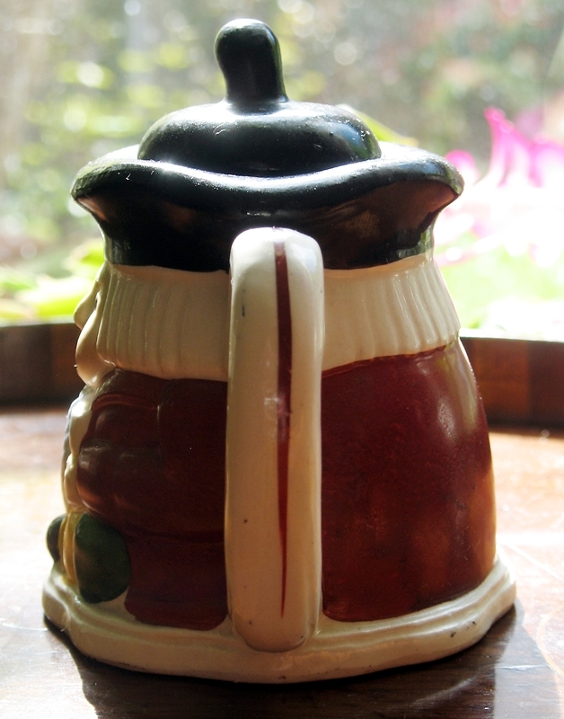Vintage 1950's novelty miniature Toby Teapot brightly coloured
