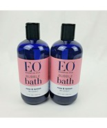 2X EO Essential Oils Bubble Bath Rose &amp; Lemon Be Lovely 12oz each - $35.95