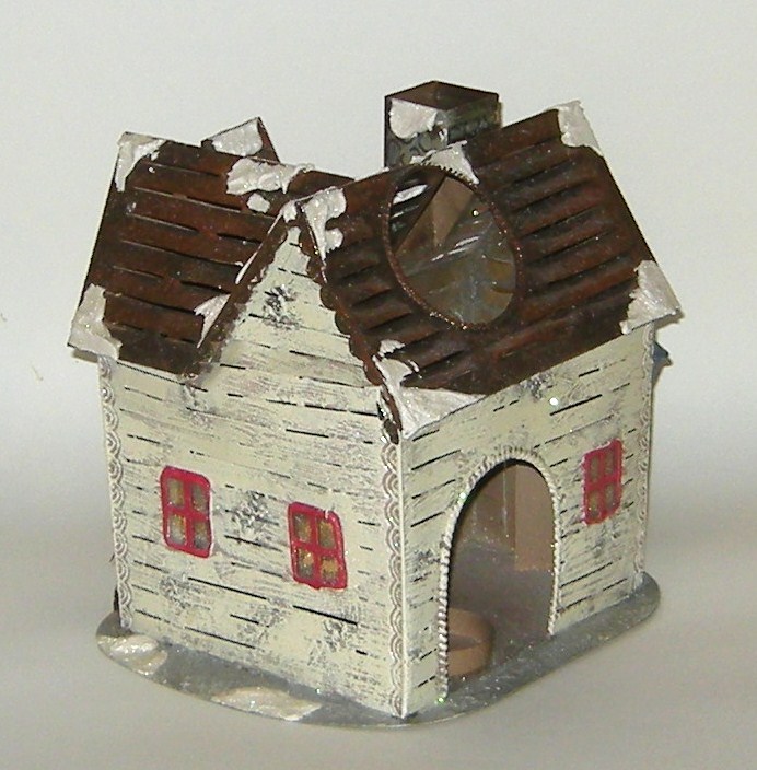 Kohls Metal House Christmas Lamp Candle Holder Large New Decorative