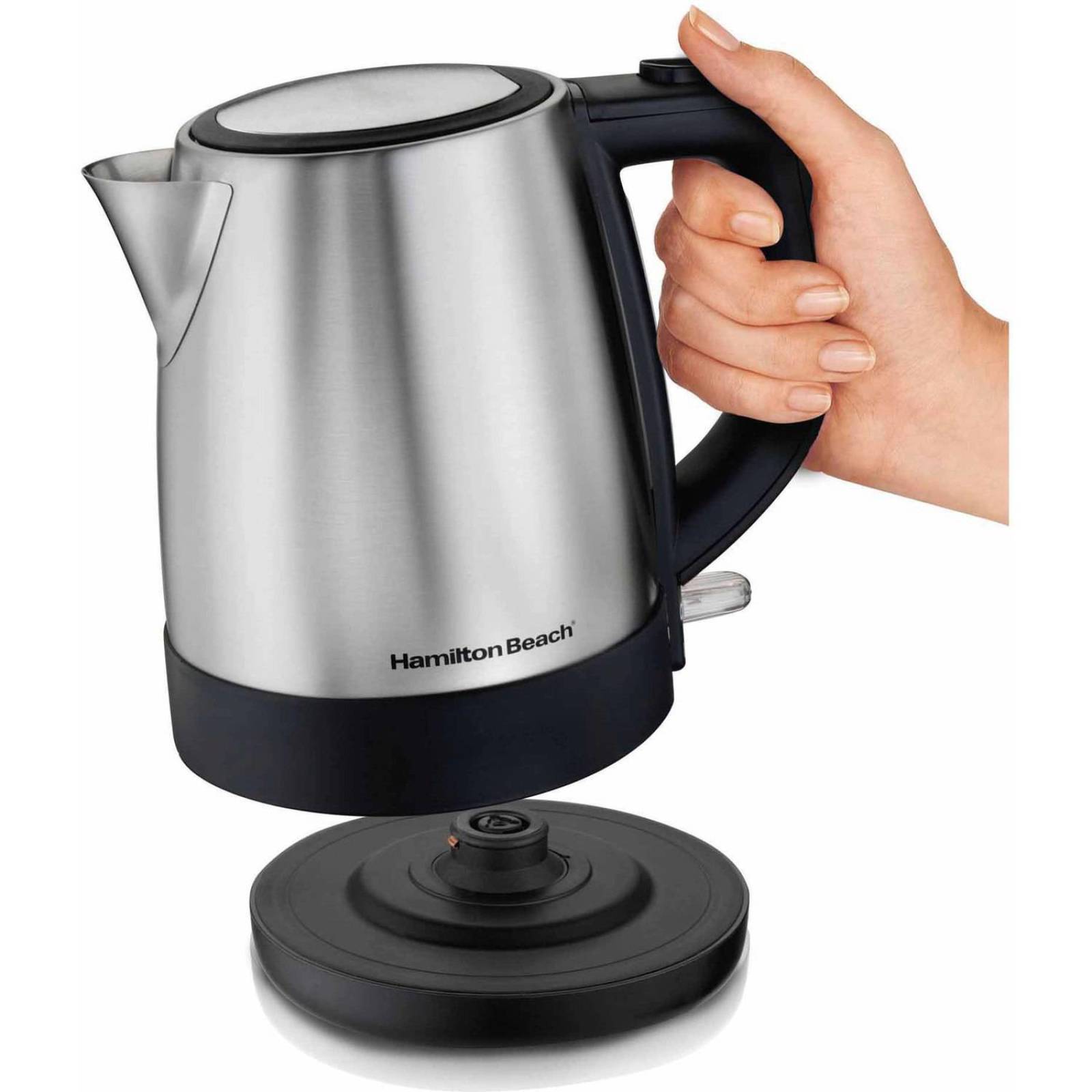 New Hamilton Beach 1L Stainless Steel Electric Tea Maker Kettle Silver