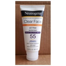 Neutrogena Clear Face Liquid Lotion Sunscreen SPF 55 3 fl oz Helioplex EXP 2023 - $25.00