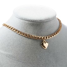 Fashion Gold &amp; Silver Choker Necklace With Love Heart Pendant For Women ... - $6.19+