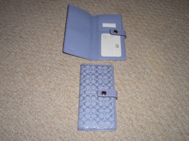 COACH Multi Card Case Lilac Checkbook Wallet (Coach F60551)  - $65.99