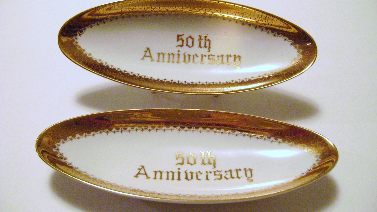 Primary image for Norcrest Fine China 50th Anniversary Tidbit Trays