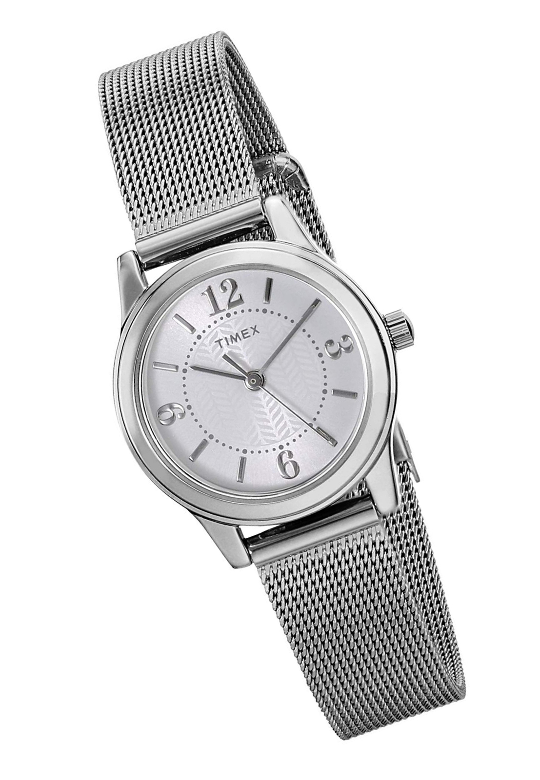 Timex Women's T2P457 Casey Dress SilverTone Stainless Steel Mesh