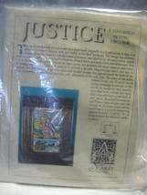 Scarlet Letter Justice circa 1630 Cross Stitch Kit used started but complete image 1